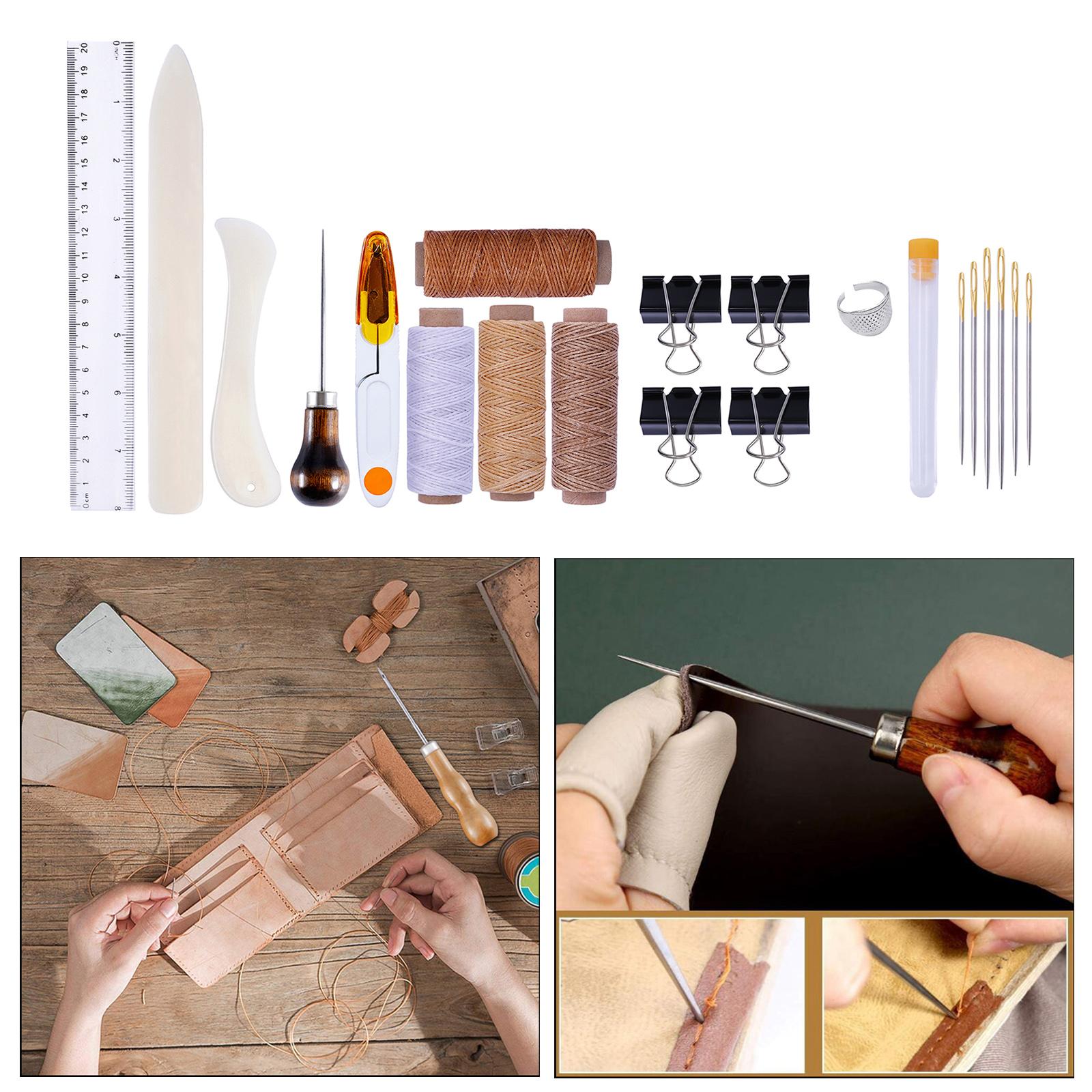 Bone Folder Tool - Multi Color Leather Repair Tool Set
