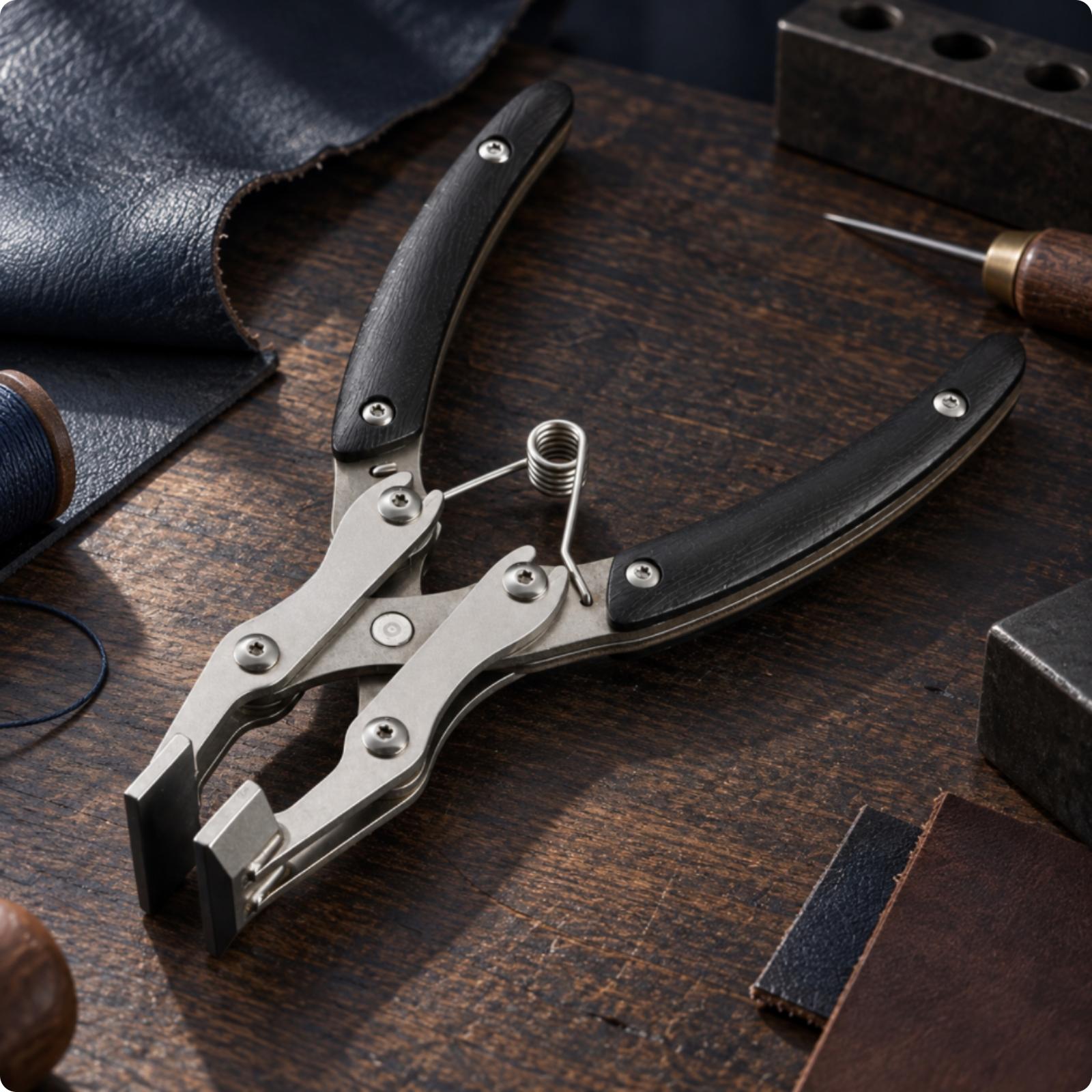 Professional Leather Edge Plie - Leatherwork Hand Press review and price
