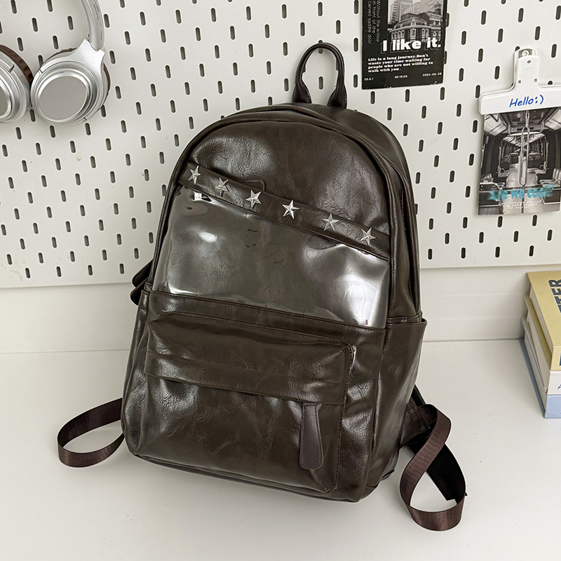 PU Leather Backpack Purse for  - Leather Work Rucksack Mens review and price