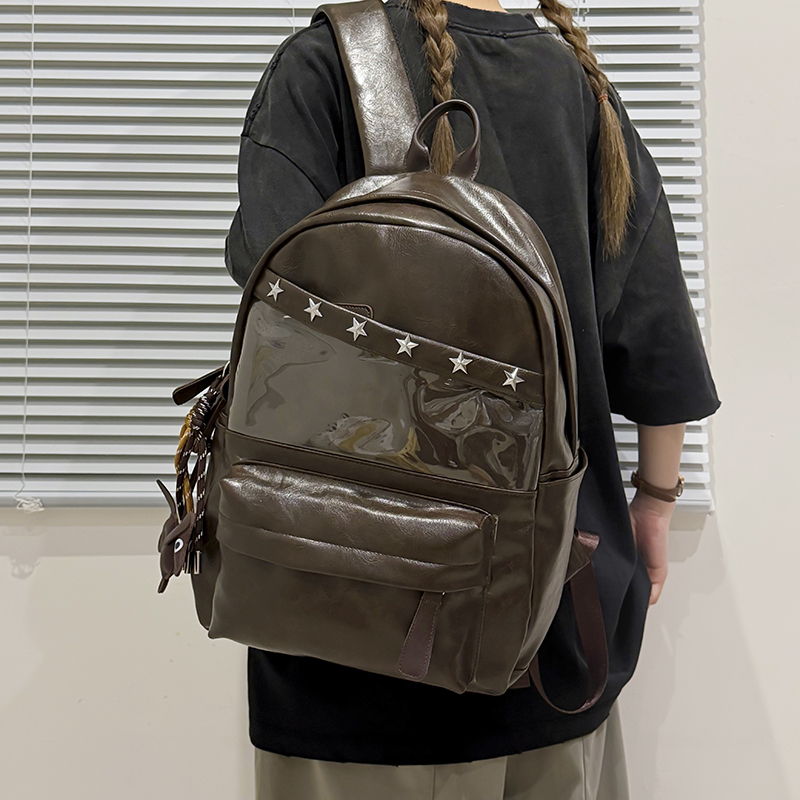 PU Leather Backpack Purse for  - Leather Work Rucksack Mens review and price